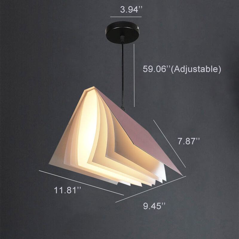 Fliegende Buch-Hängeleuchte moderne offene Buch-Deckenlampe | Temsk