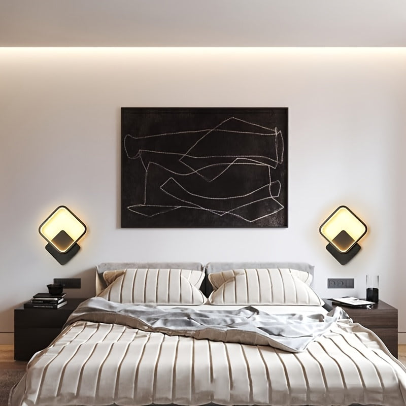 Modern Square LED Wall Lamp For Clean Geometric Interior Lighting | Temsk