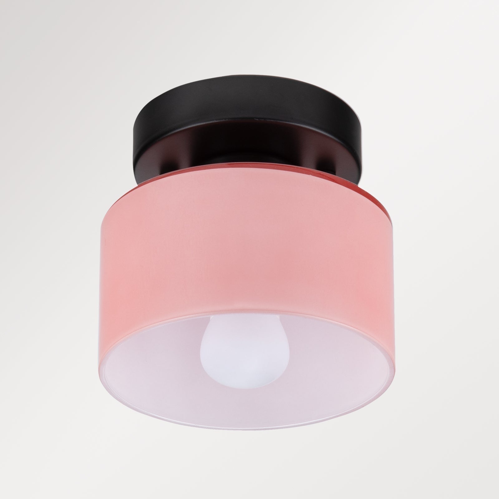 Amber glas retro loftslampe E27/E26 til køkken, gang og stue | Temsk