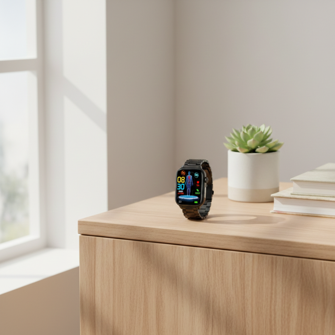 Smartwatch With AMOLED Display And Bluetooth Calling Waterproof Everyday Wear | Temsk