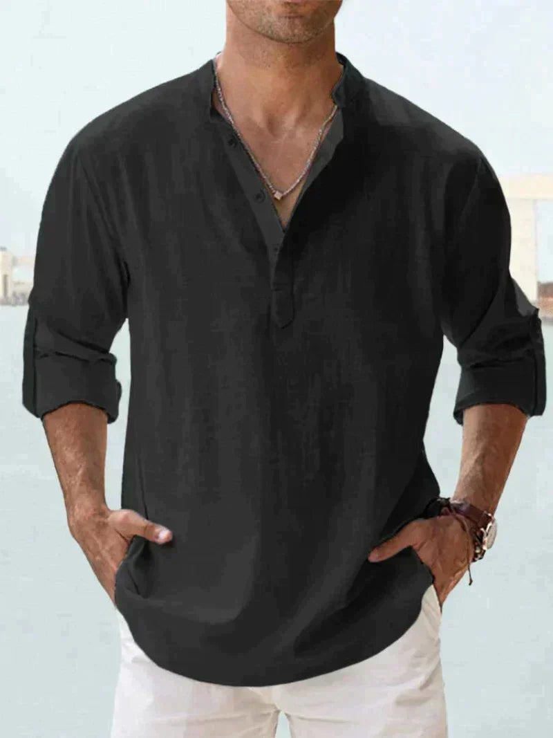 Calder Men Linen Shirt For Everyday Summer Casual Look | Temsk