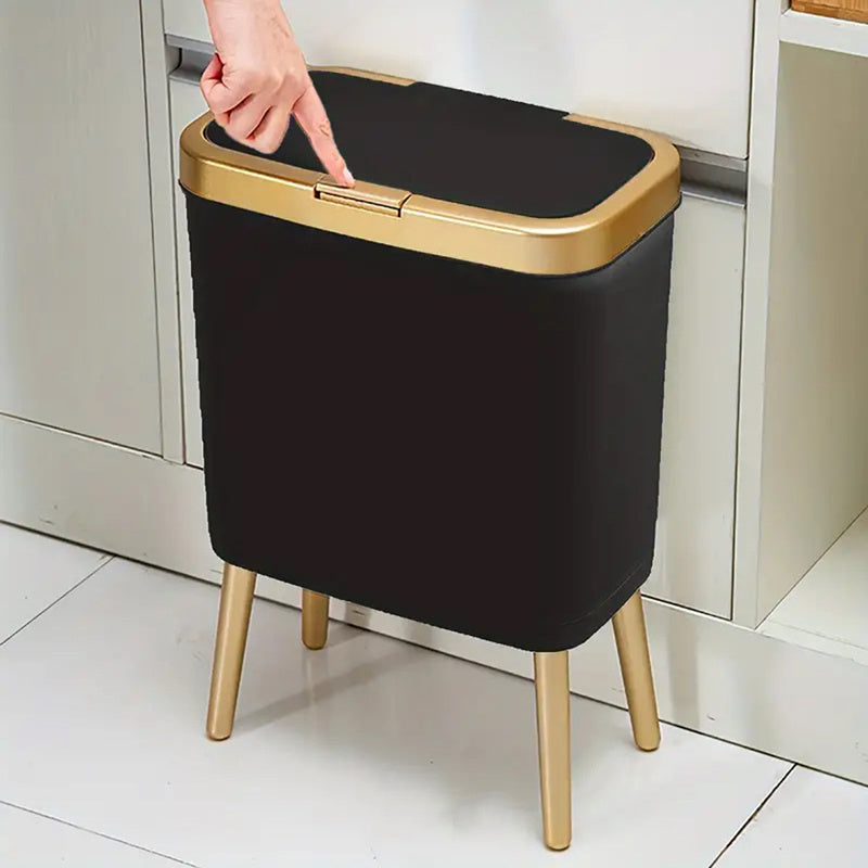 15L Odour Sealing Trash Can With Raised Feet For Kitchen, Living Room, Bathroom | Temsk