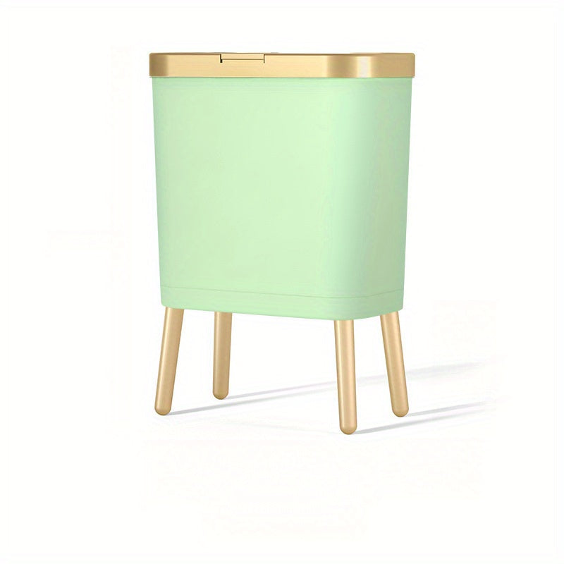 15L Odour Sealing Trash Can With Raised Feet For Kitchen, Living Room, Bathroom | Temsk