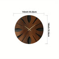 Geräuschlose Wanduhr aus Holz für stilvolle Wohn- und Lebensräume | Temsk