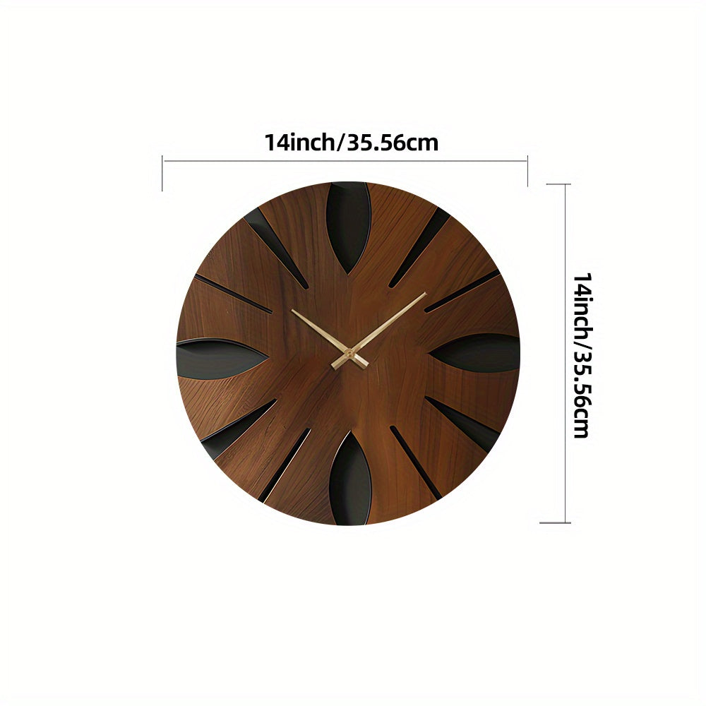 Geräuschlose Wanduhr aus Holz für stilvolle Wohn- und Lebensräume | Temsk