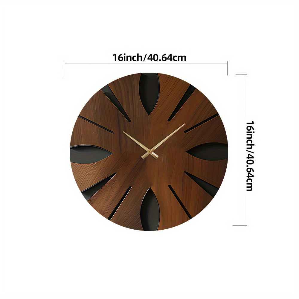 Geräuschlose Wanduhr aus Holz für stilvolle Wohn- und Lebensräume | Temsk