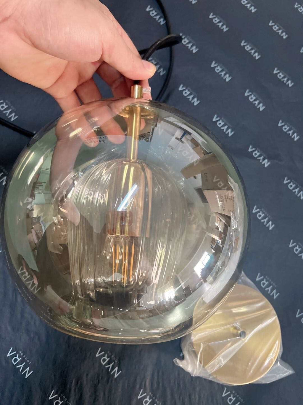 Nova Glass Bubble Pendant Light With Handblown Double Orbs | Temsk