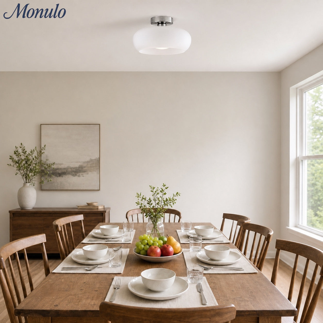 Bauhaus Glass Disk Ceiling Light In Brass Or Chrome Finish, Orange-Yellow Or White Glass | Temsk