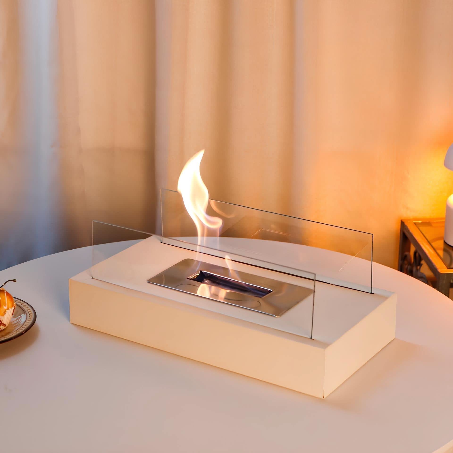 NovaFlame Bioethanolový stolní krb Přenosný pro vnitřní i venkovní použití | Temsk