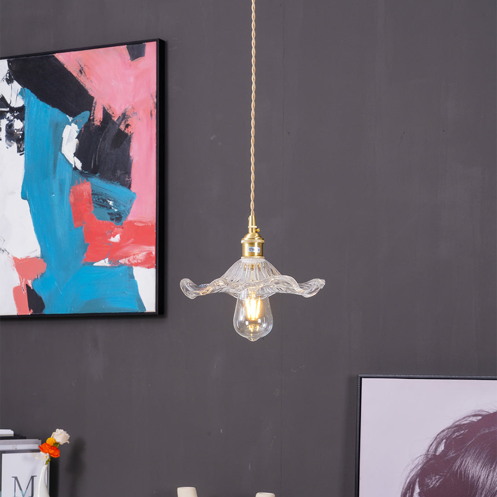 Verleihen Sie Ihrem Raum mit der Flower Glass LED-Pendelleuchte Stil | Temsk