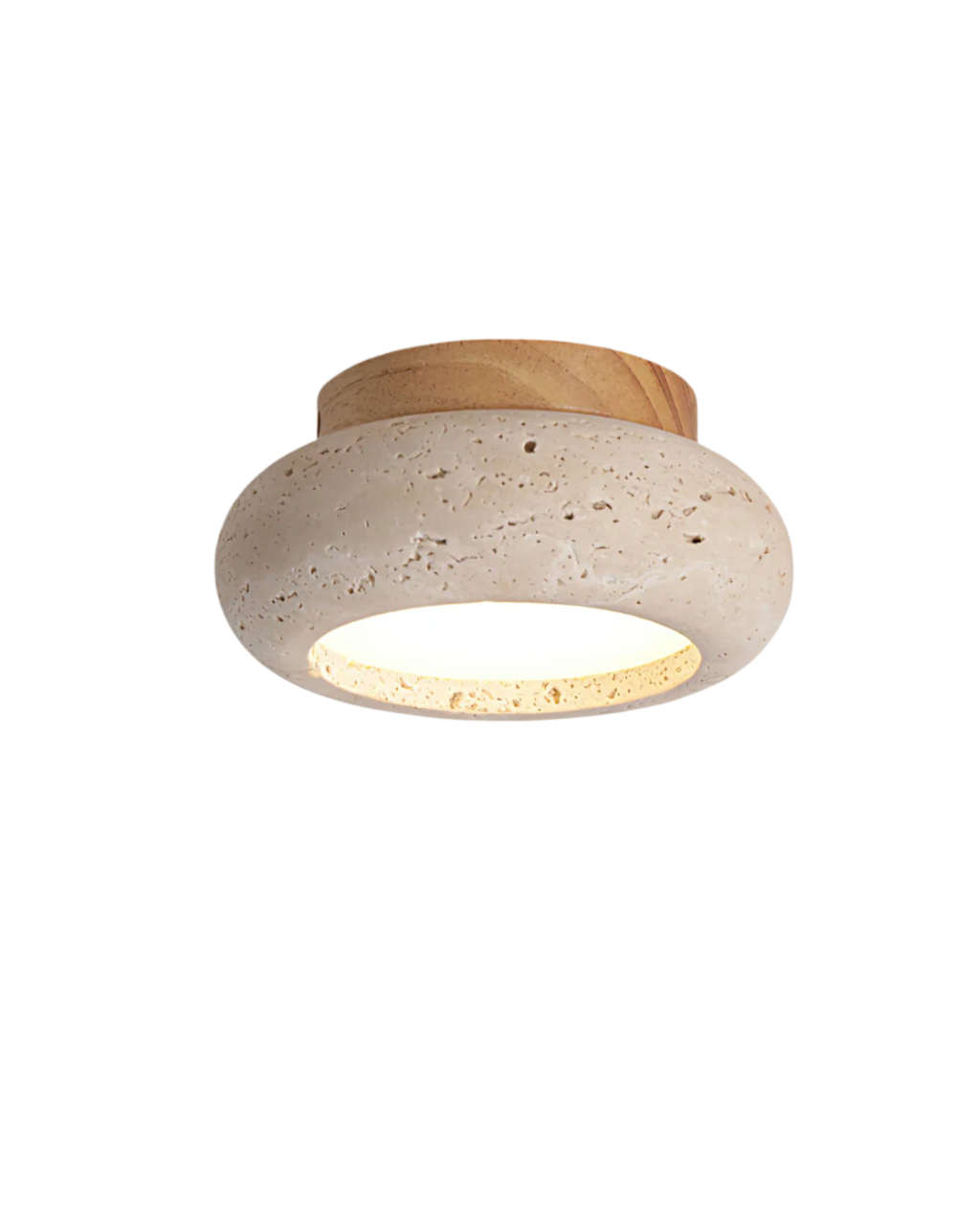 Acrylic Ceiling Lamp In Walnut Beige Tones For Living Room, Bedroom, Hallway | Temsk
