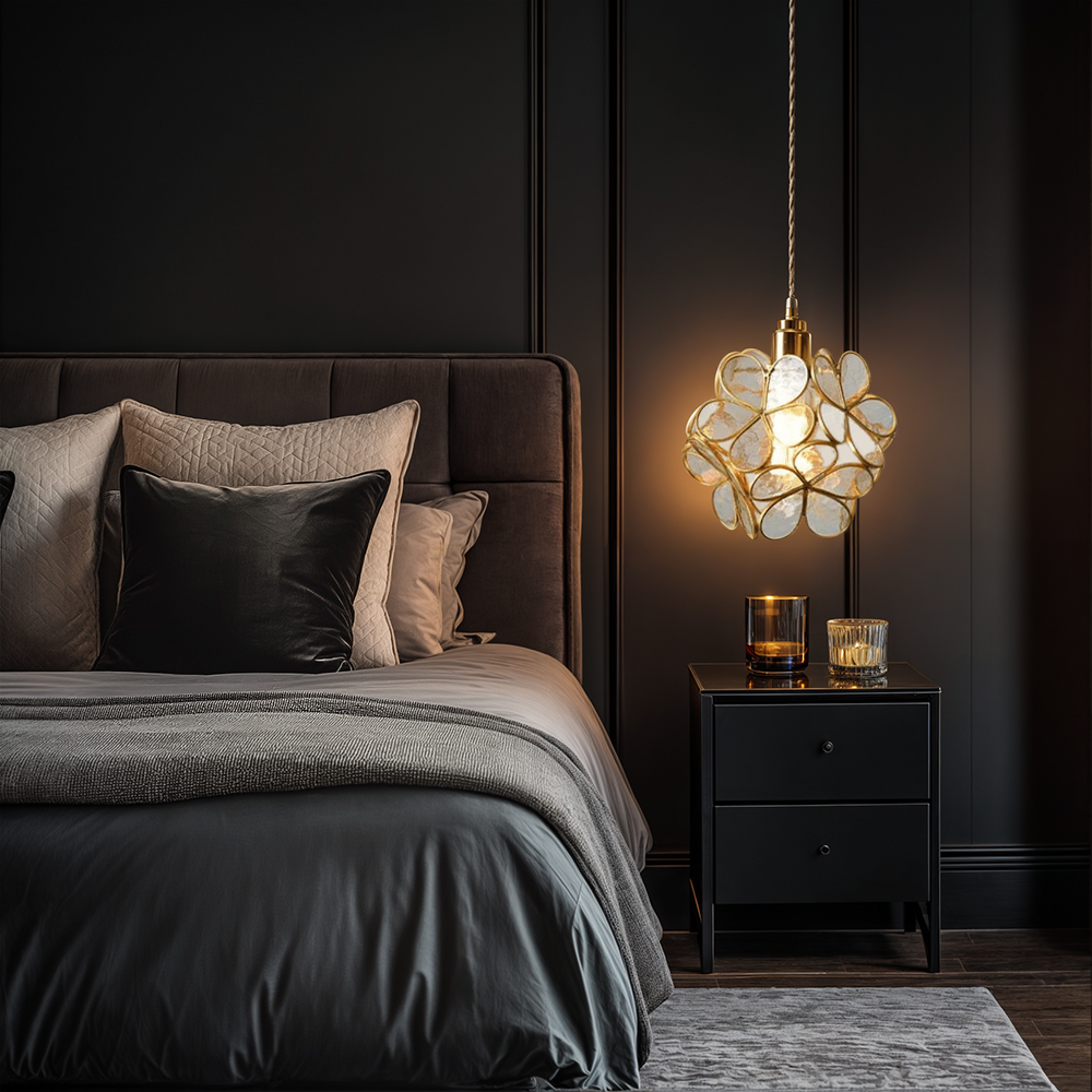 Liora Glass Flower Pendant Light for Living Rooms and Homes | Temsk