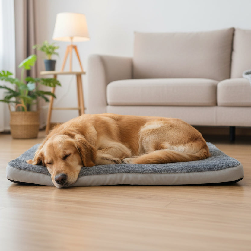 Ergonomický polštář z paměťové pěny CozyPaws pro zdravý spánek psa | Temsk