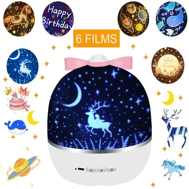 LunaGlow Sphere Magical Star Projector For Kids Room | Temsk