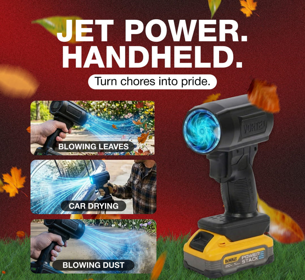 Cordless Air Blower for Cars, Garages & Outdoor Cleaning | Temsk