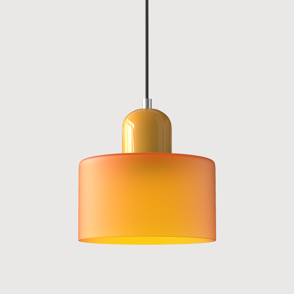 Bauhaus Glas-Pendelleuchte mit lebendiger modernistischer Farbe | Temsk