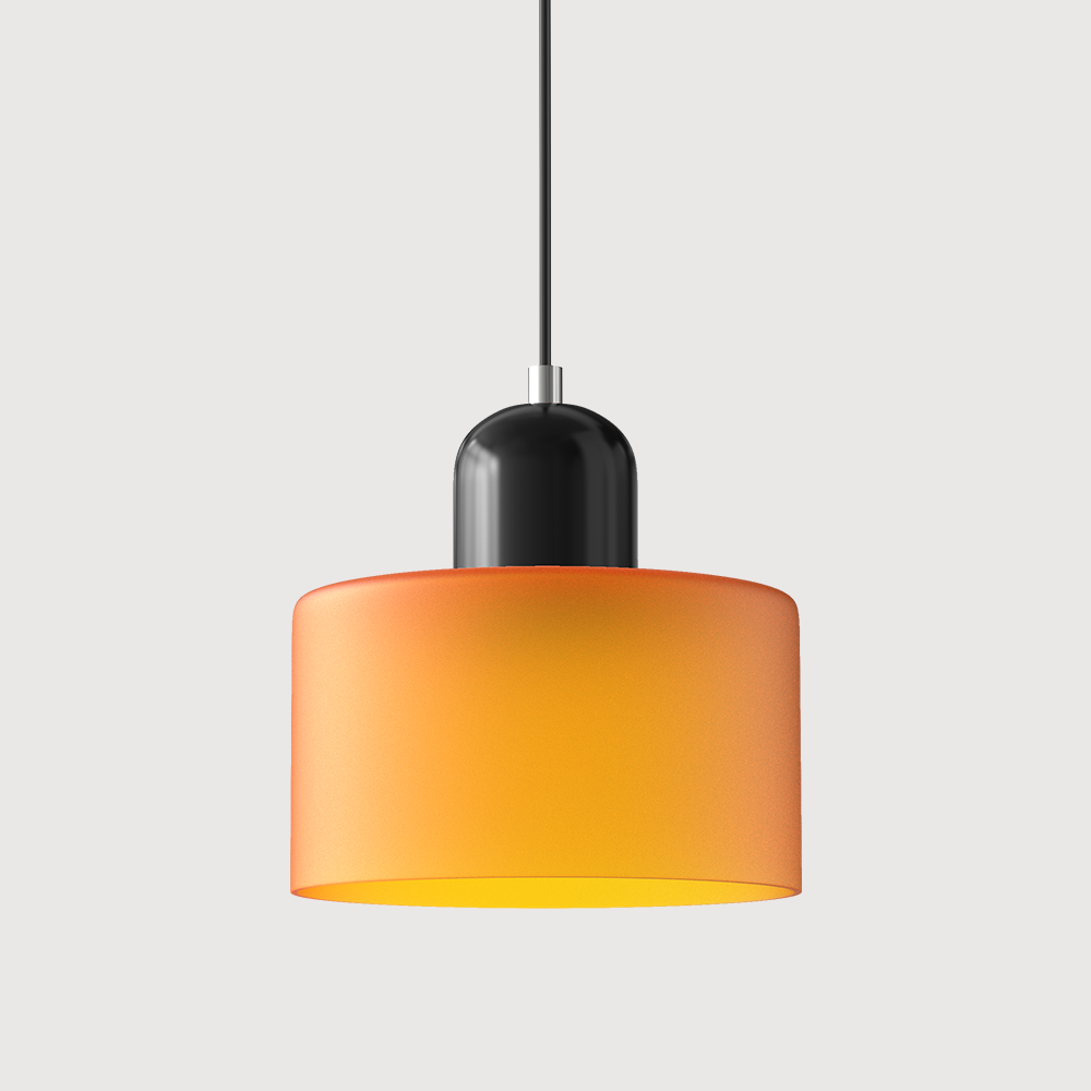 Bauhaus Glas-Pendelleuchte mit lebendiger modernistischer Farbe | Temsk
