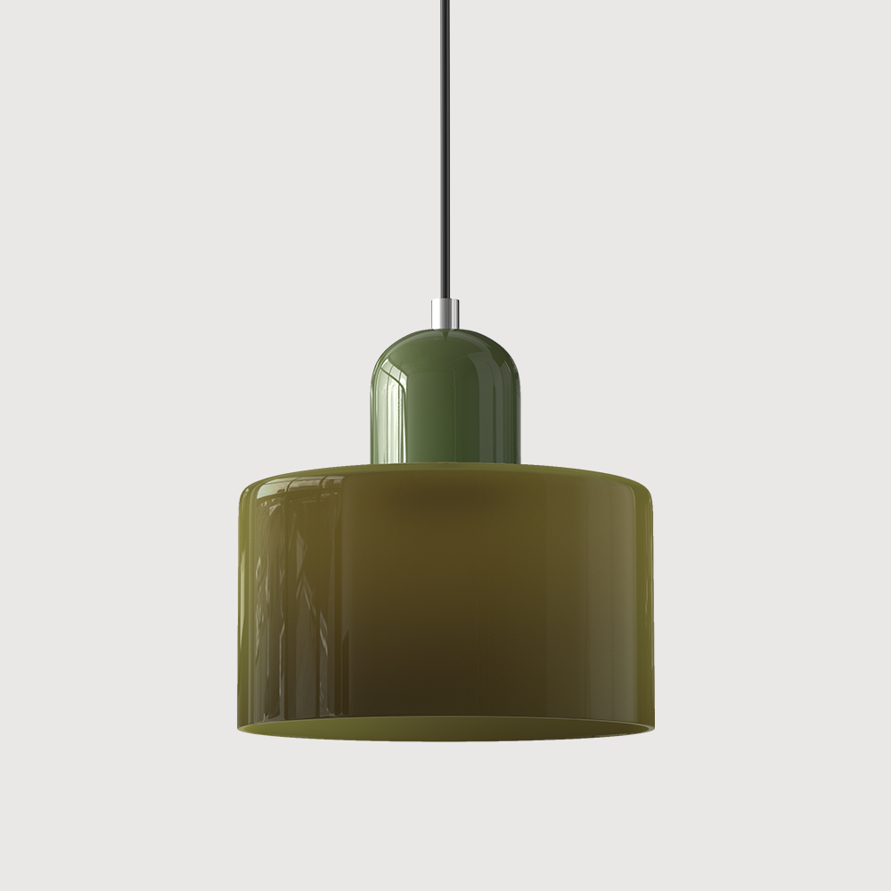 Bauhaus Glas-Pendelleuchte mit lebendiger modernistischer Farbe | Temsk