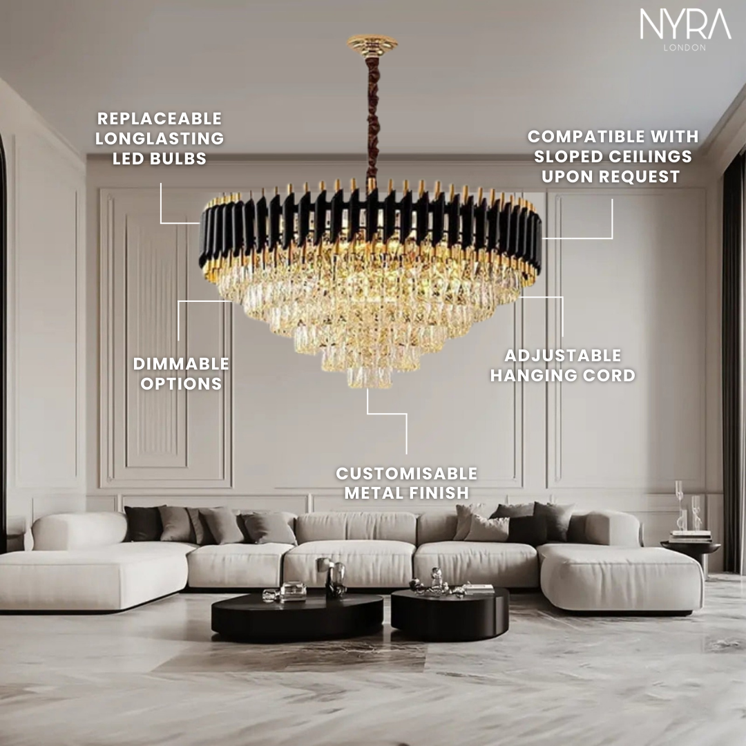 Aurelius Chandelier Collection with Adjustable Cords and Shade Options | Temsk