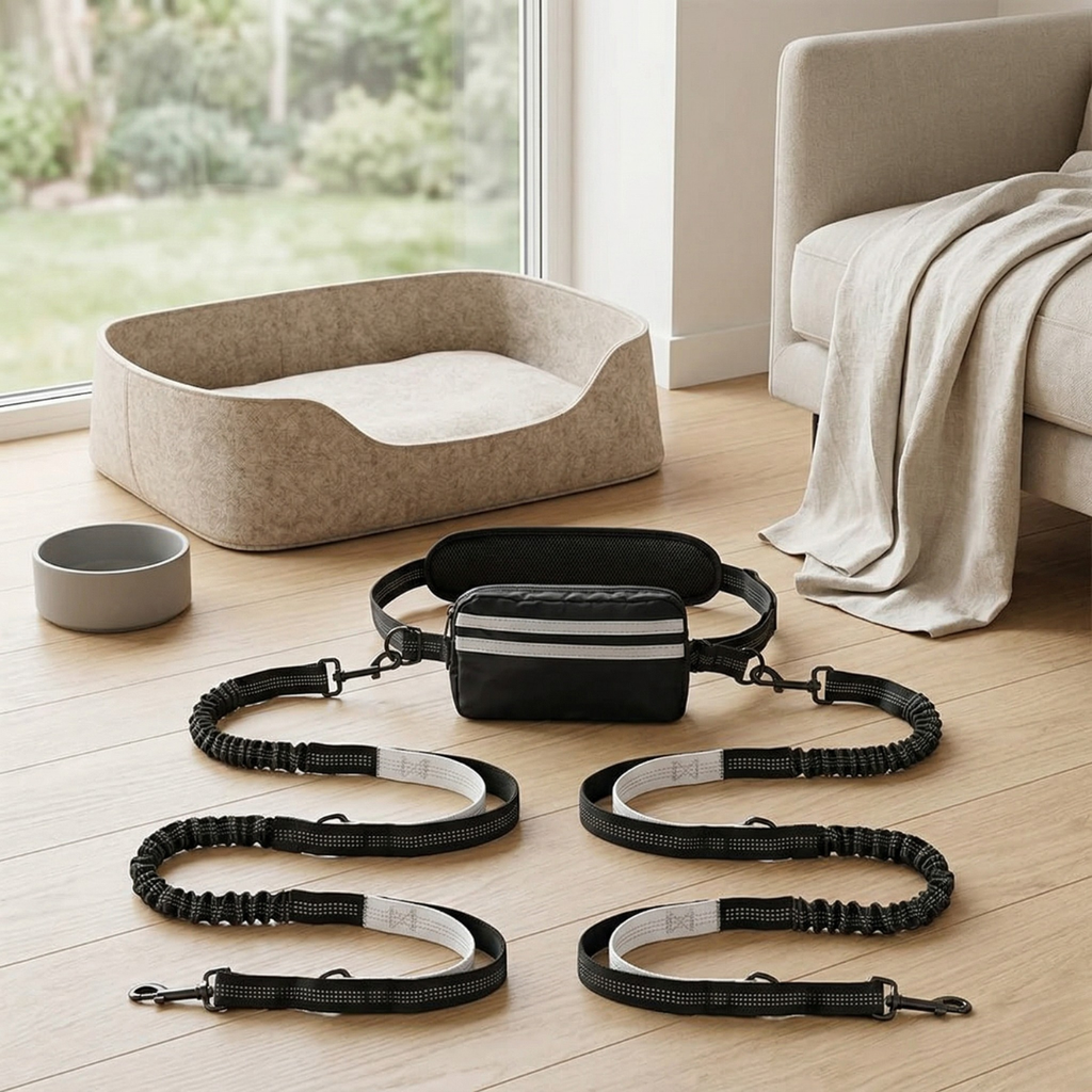 Hands-Free Dog Leash With Pouch For Everyday Walks | Temsk