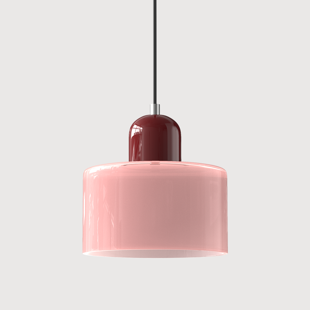 Bauhaus Glas-Pendelleuchte mit lebendiger modernistischer Farbe | Temsk