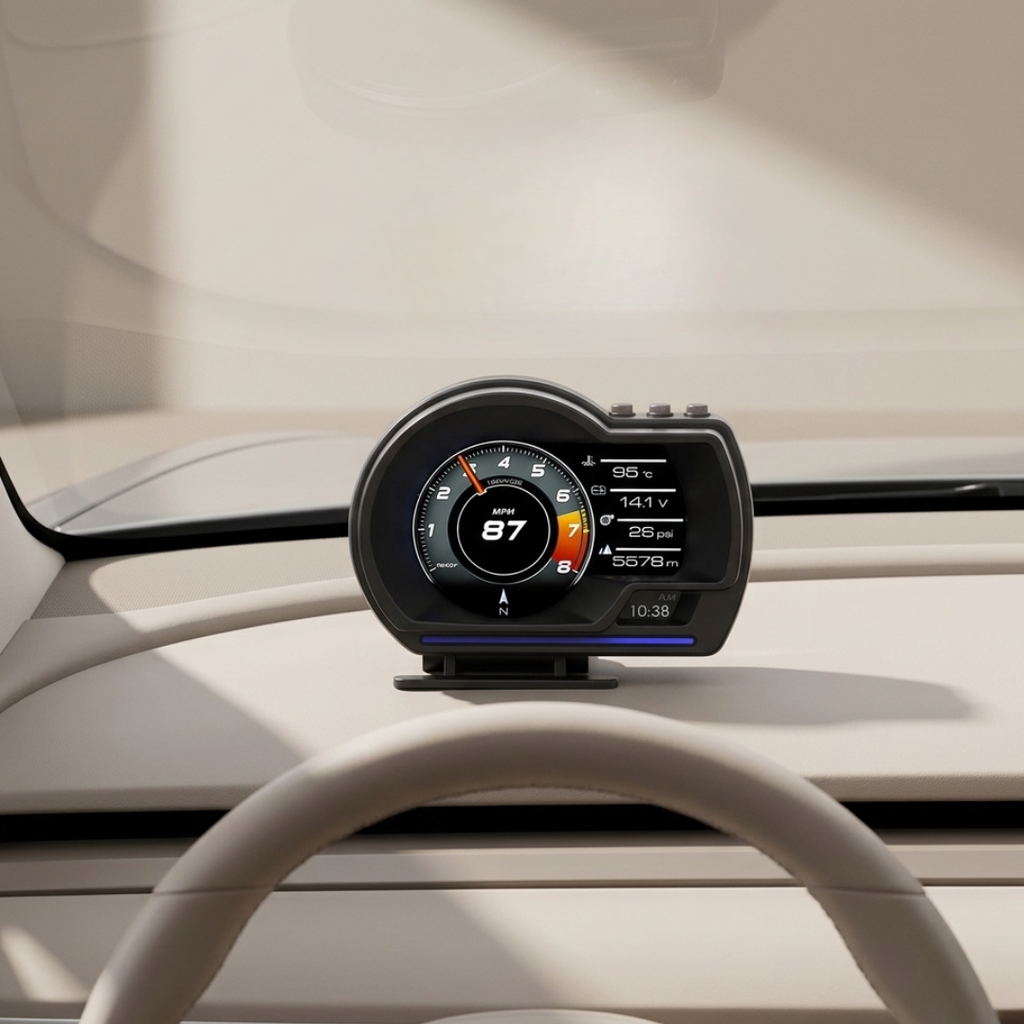 OBD2 Car Head-Up Display For Vehicles Dash Information Readout | Temsk