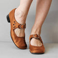Arden's Classic Leather Sandals With Buckle And Arch Support | Temsk