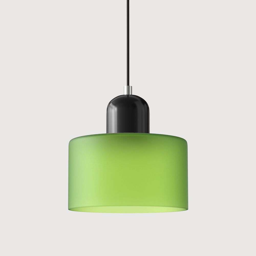 Bauhaus Glas-Pendelleuchte mit lebendiger modernistischer Farbe | Temsk