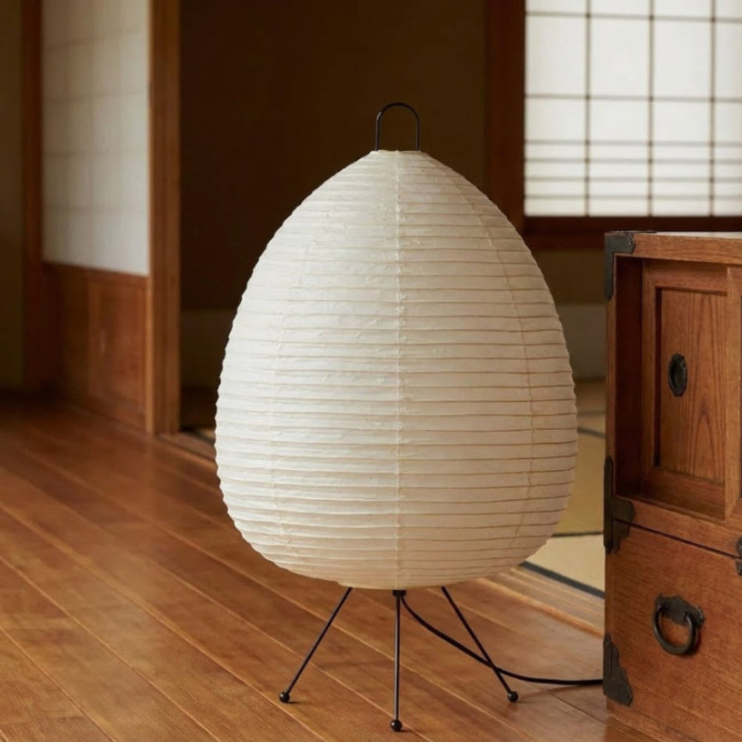 Rice Paper Floor Lamp With Japanese Style Paper Shade | Temsk