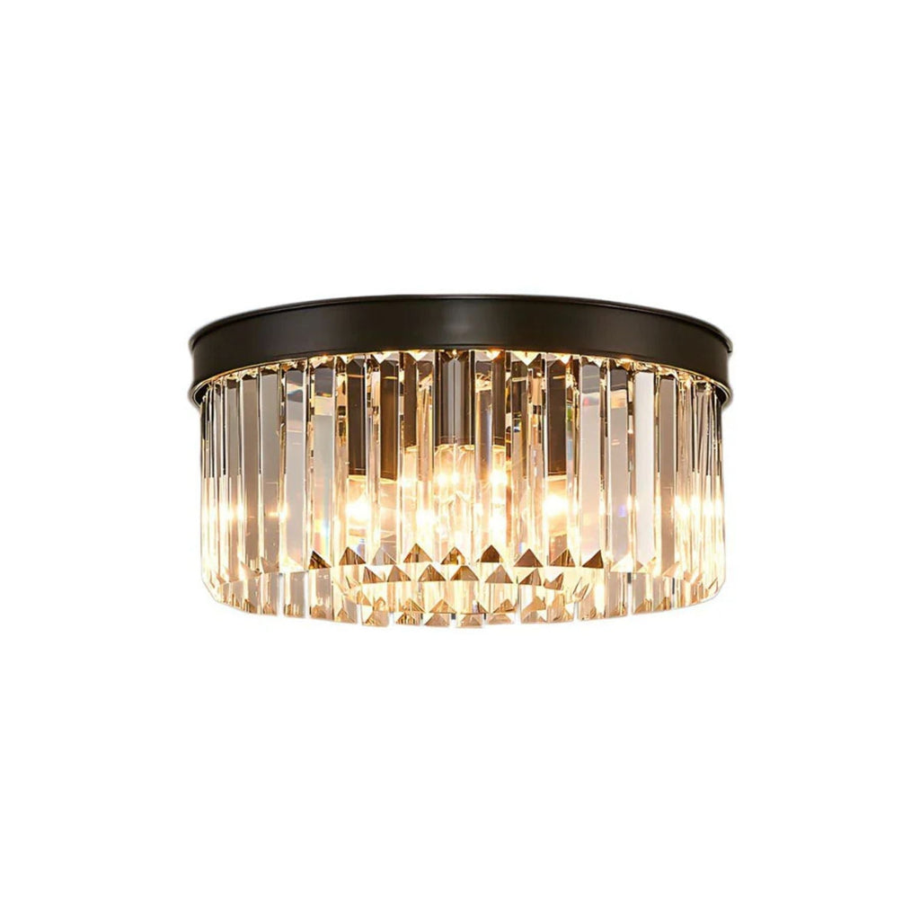 Gold Crystal Ceiling Light 40 Cm 4x E14 Living Room Hallway Bedroom | Temsk