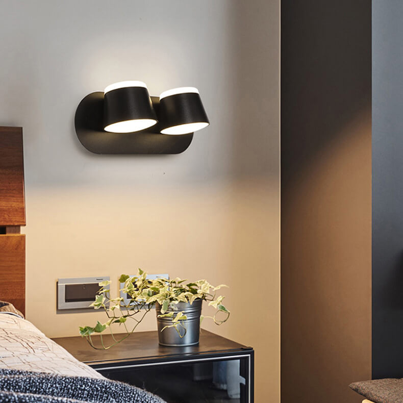 Aurora LED Wall Light With Rotating Cylinder Shade And 1/2/3 Flame Options | Temsk