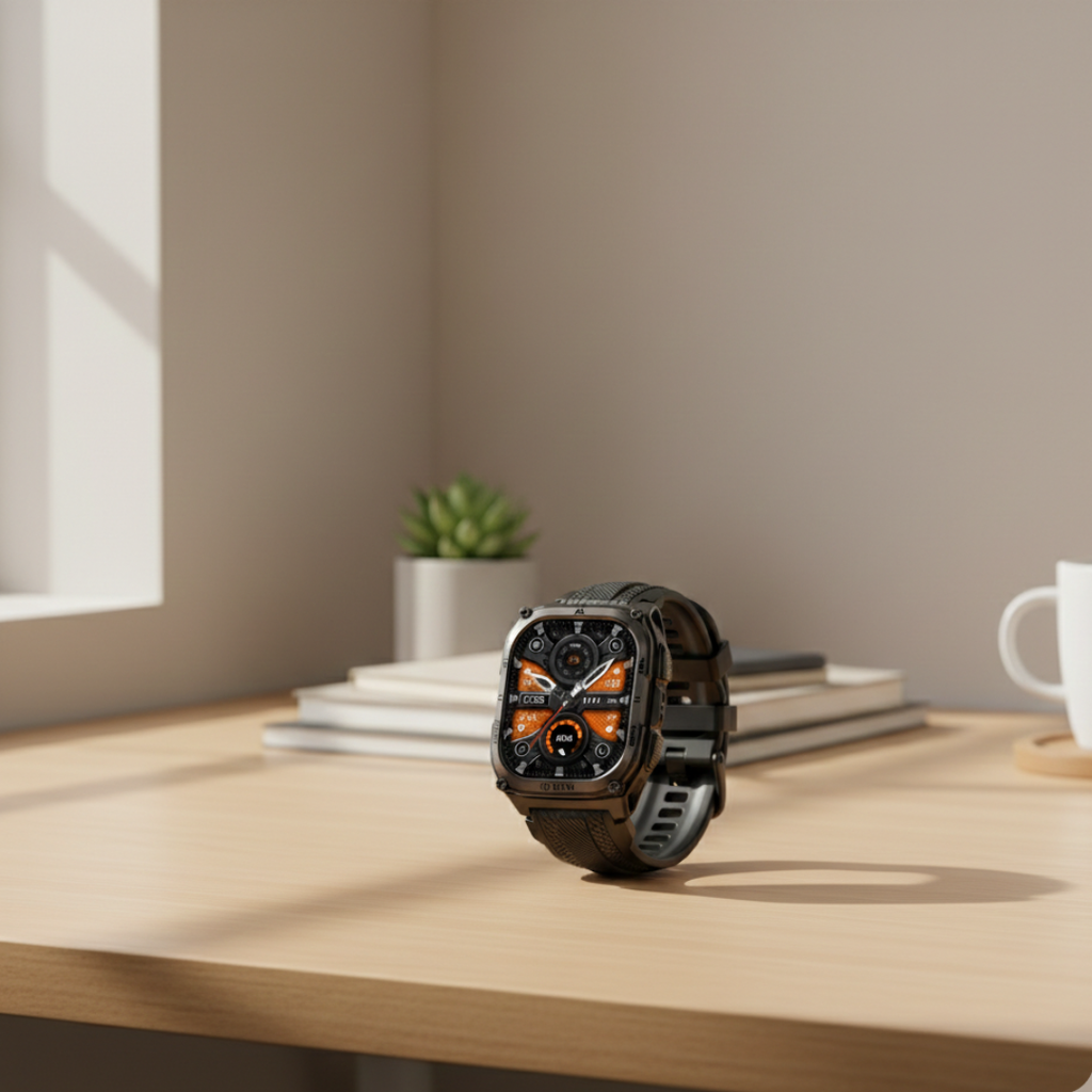 Military GPS Smartwatch Rugged Outdoor Watch With AMOLED Display | Temsk