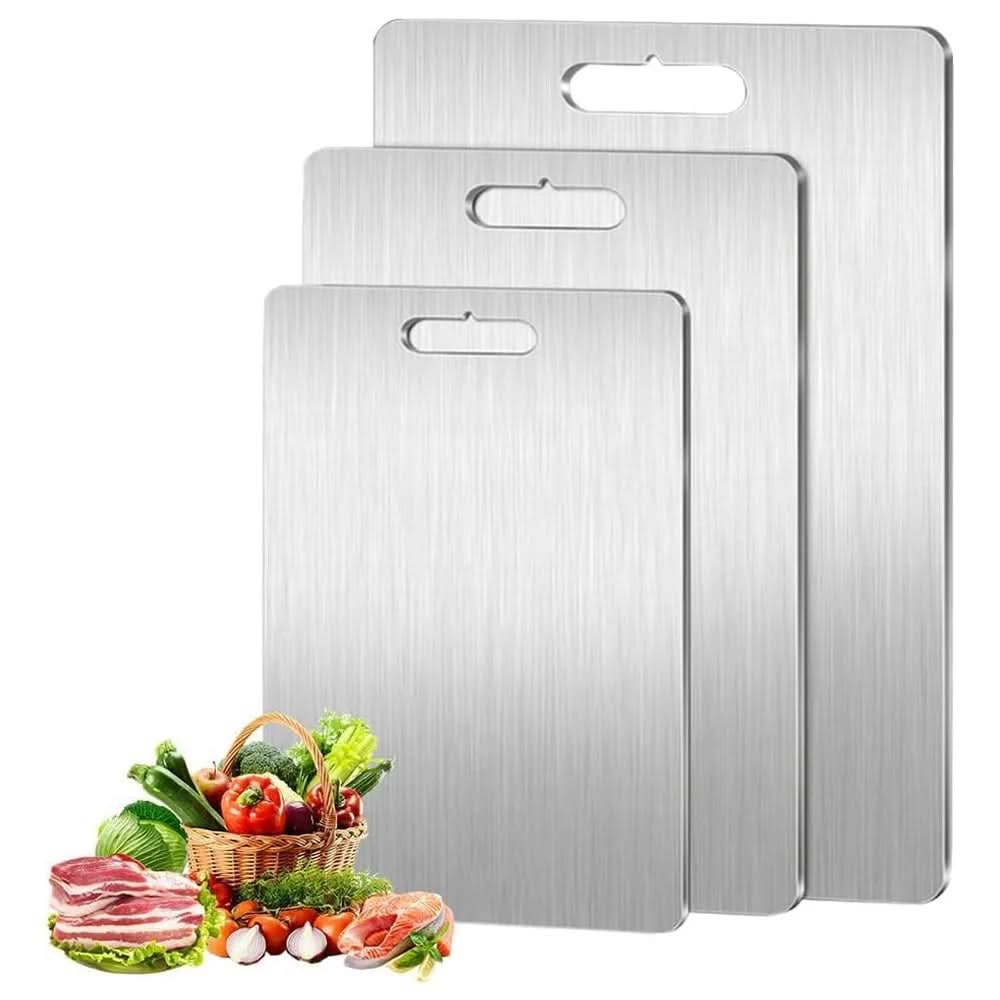 AeroGuard Stainless Steel Chopping Board Antibacterial and Scratch Resistant | Temsk