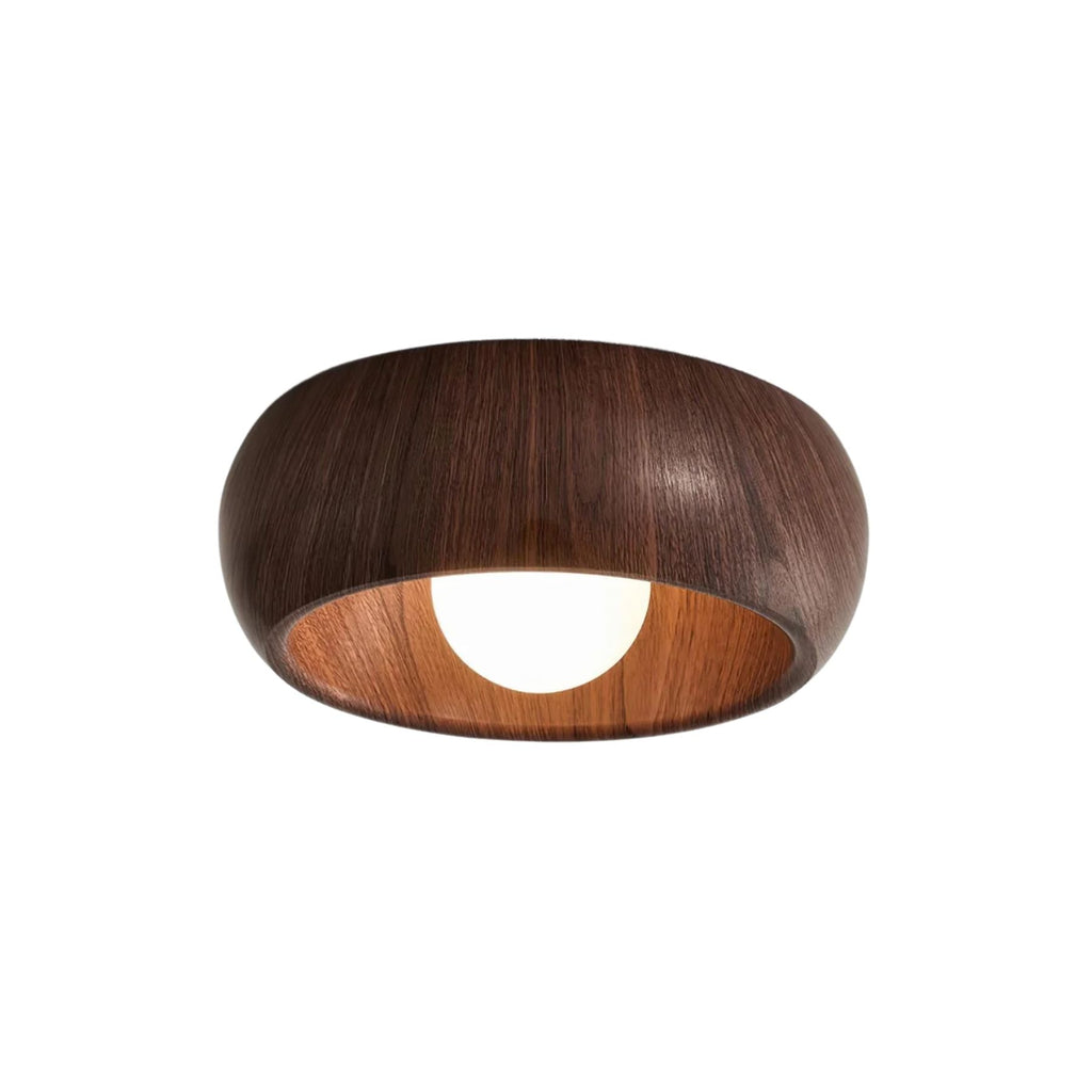 Albanora Holz-Deckenleuchte mit moderner LED-Beleuchtung | Temsk