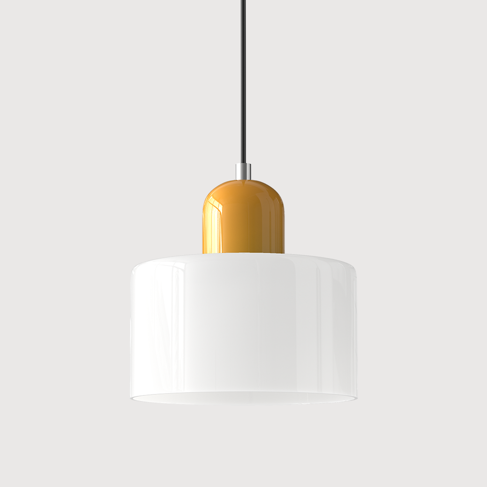 Bauhaus Glas-Pendelleuchte mit lebendiger modernistischer Farbe | Temsk