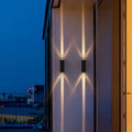 Moderne rechteckige wasserdichte LED-Außenwandleuchte | Temsk