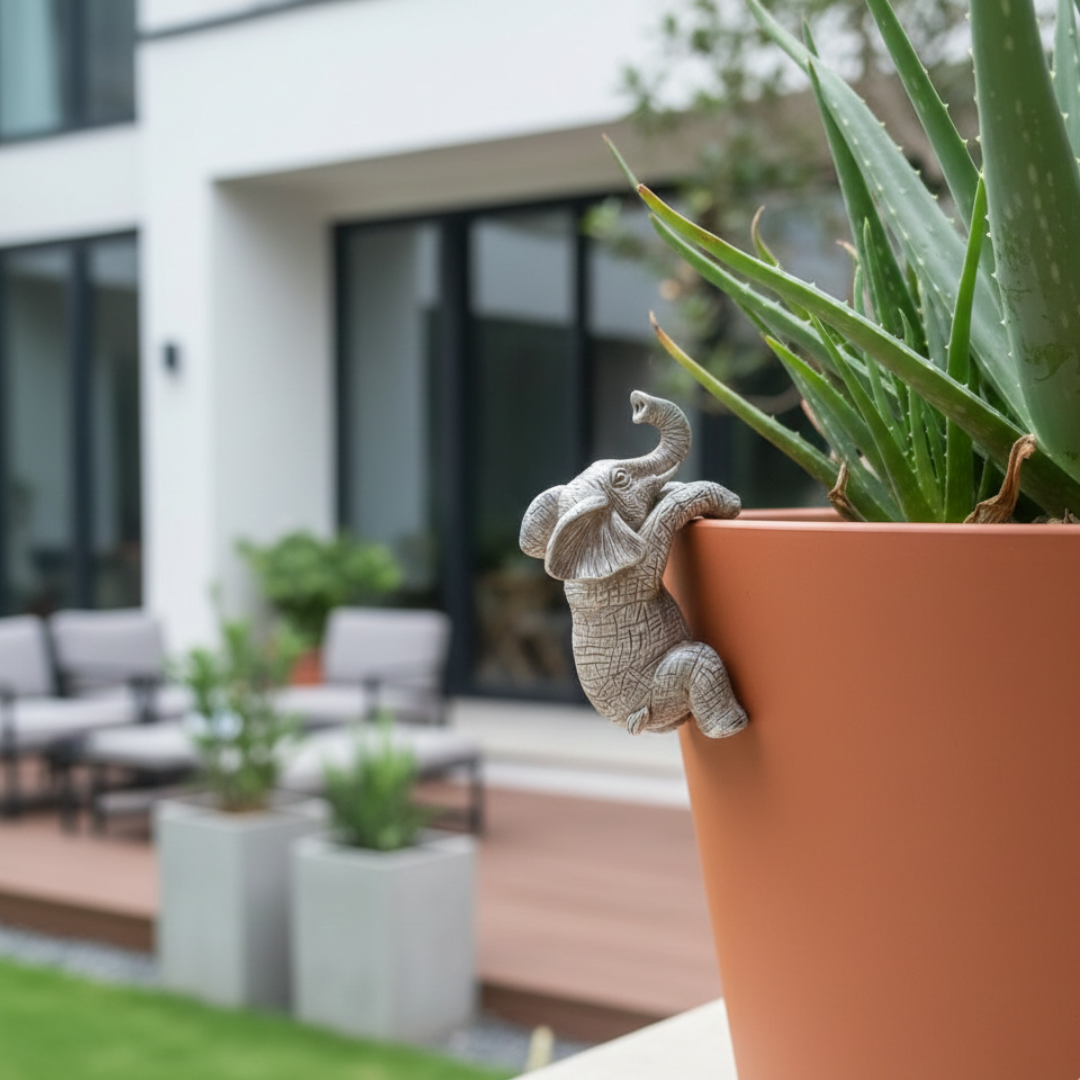 Elephant Climbing Wall Sculpture For Home Decor Display | Temsk