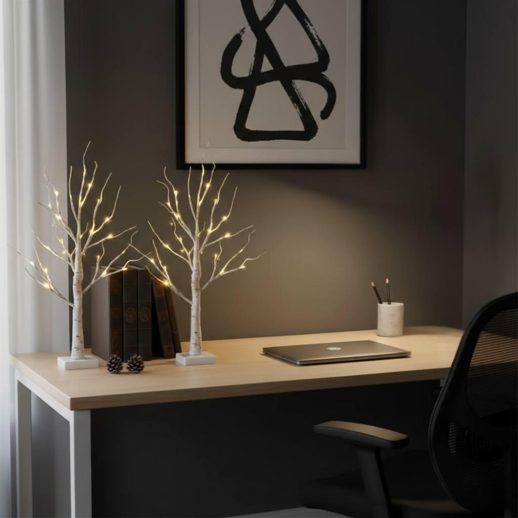 Birch Tree LED Light Decor For Cozy Ambience At Home | Temsk