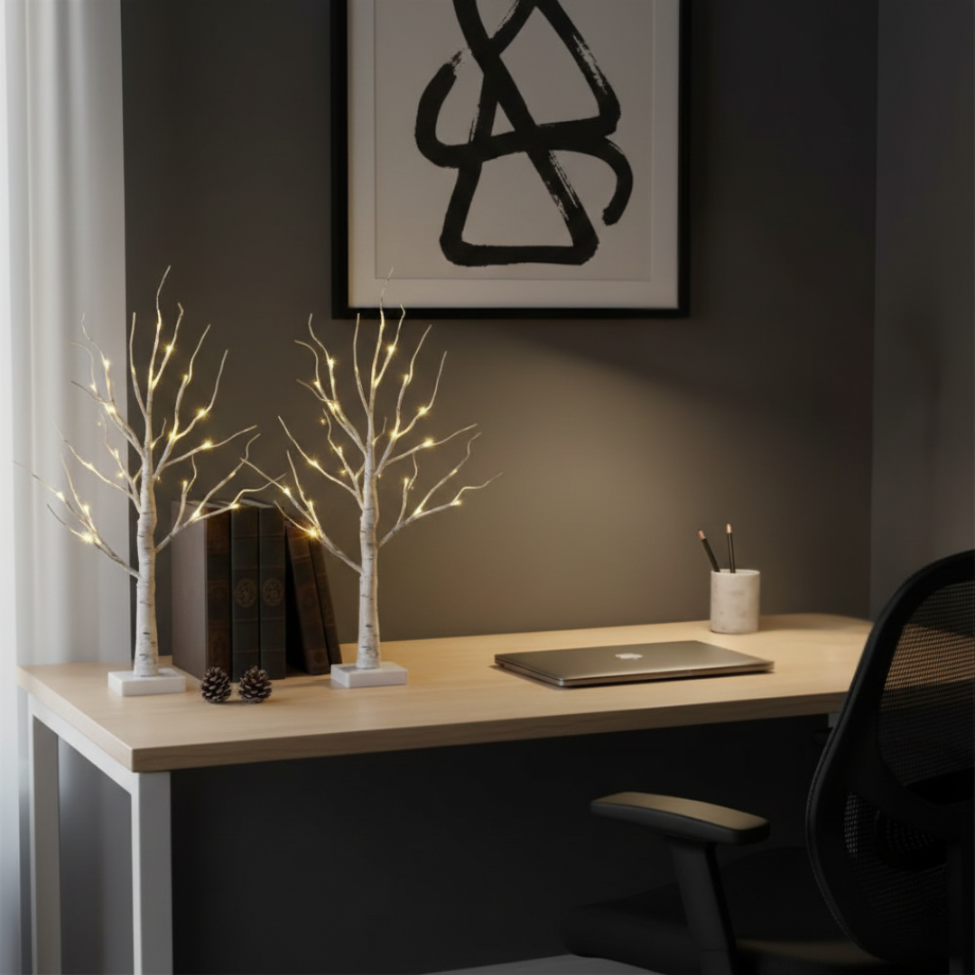 Birch Tree LED Light Decor For Cozy Ambience At Home | Temsk