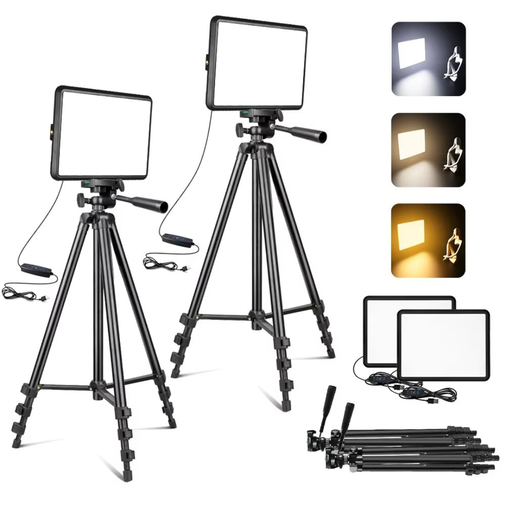 LED Video Light Kit For Photography And Streaming Setup | Temsk