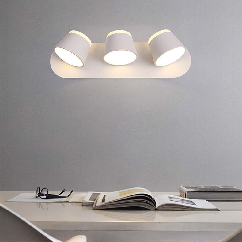 Aurora LED Wall Light With Rotating Cylinder Shade And 1/2/3 Flame Options | Temsk