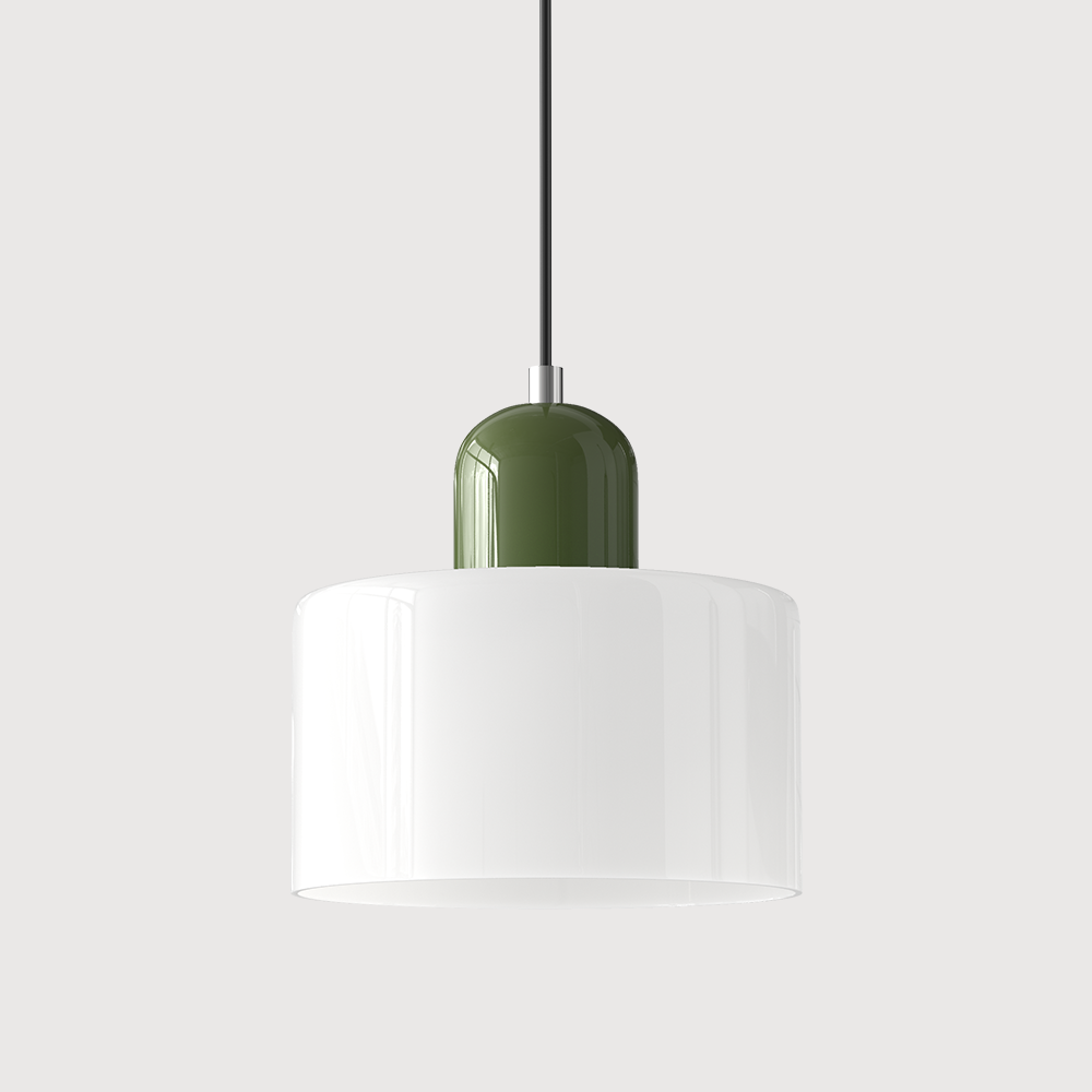 Bauhaus Glas-Pendelleuchte mit lebendiger modernistischer Farbe | Temsk