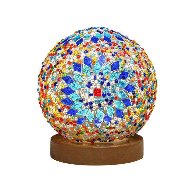 LumaNest Glass LED Table Lamp With Dimmable Glow for Cozy Rooms | Temsk