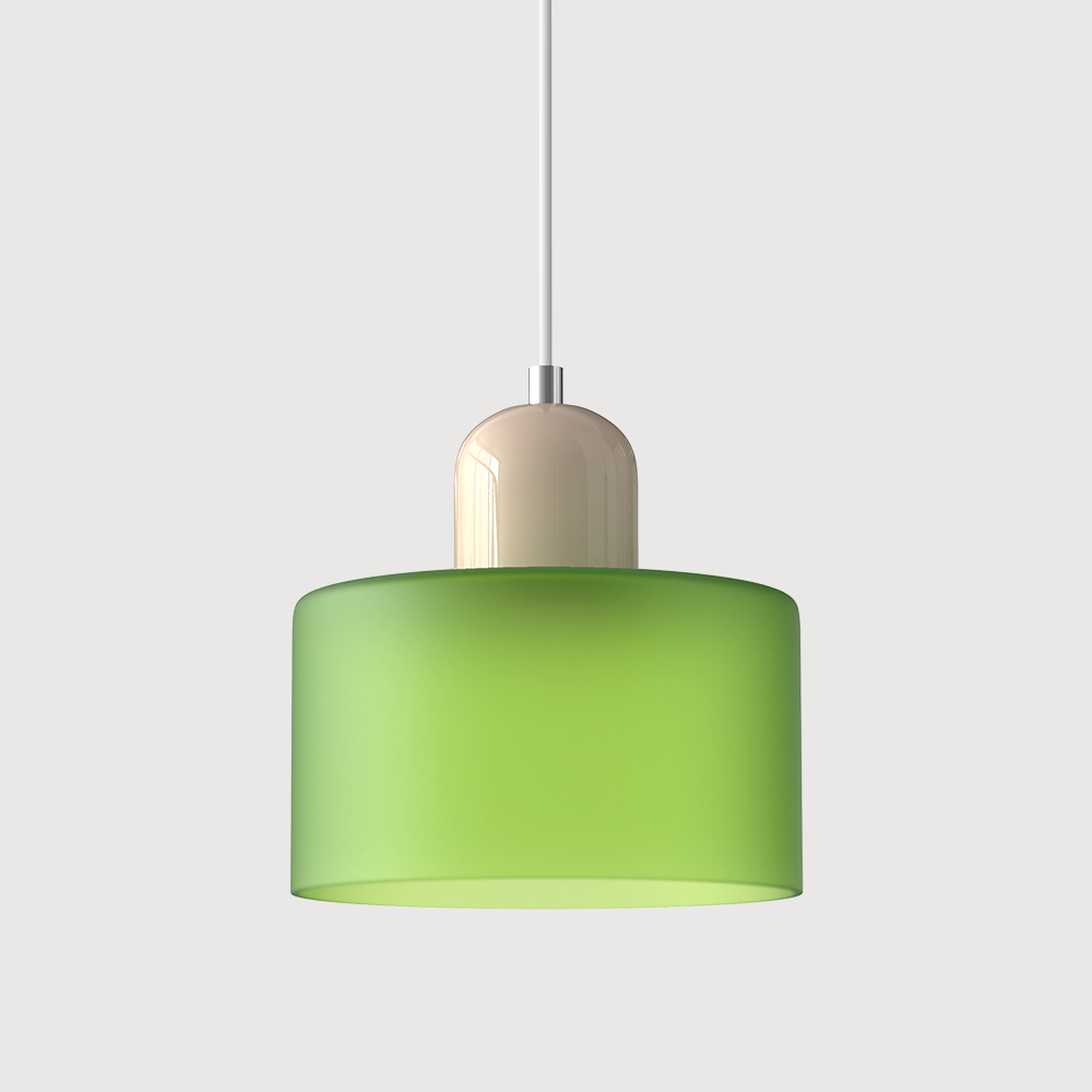 Bauhaus Glas-Pendelleuchte mit lebendiger modernistischer Farbe | Temsk