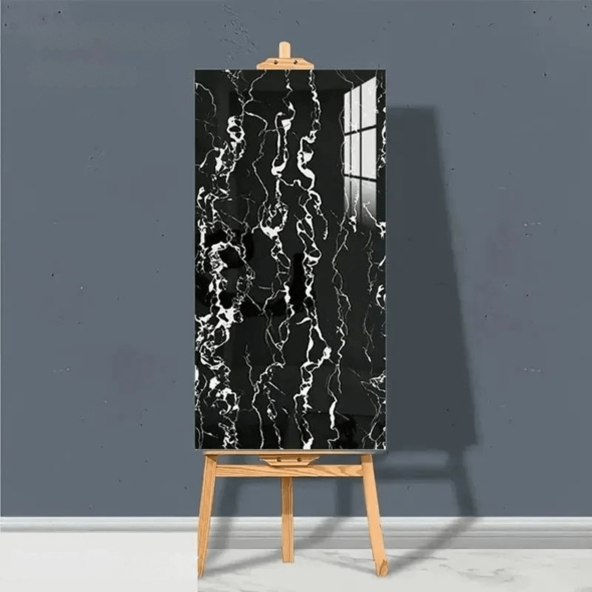 Marbello Elegant Self-Adhesive Marble PVC Floor Tiles | Temsk