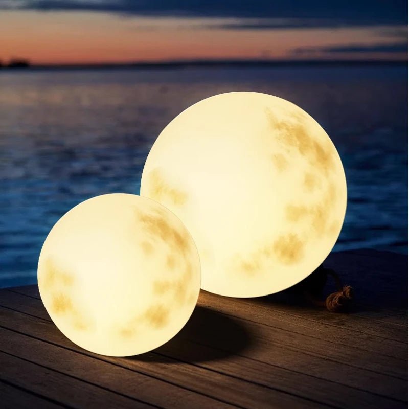 Mondlicht Außenlaterne für Gartenbereiche mit leuchtender Mondkugel | Temsk