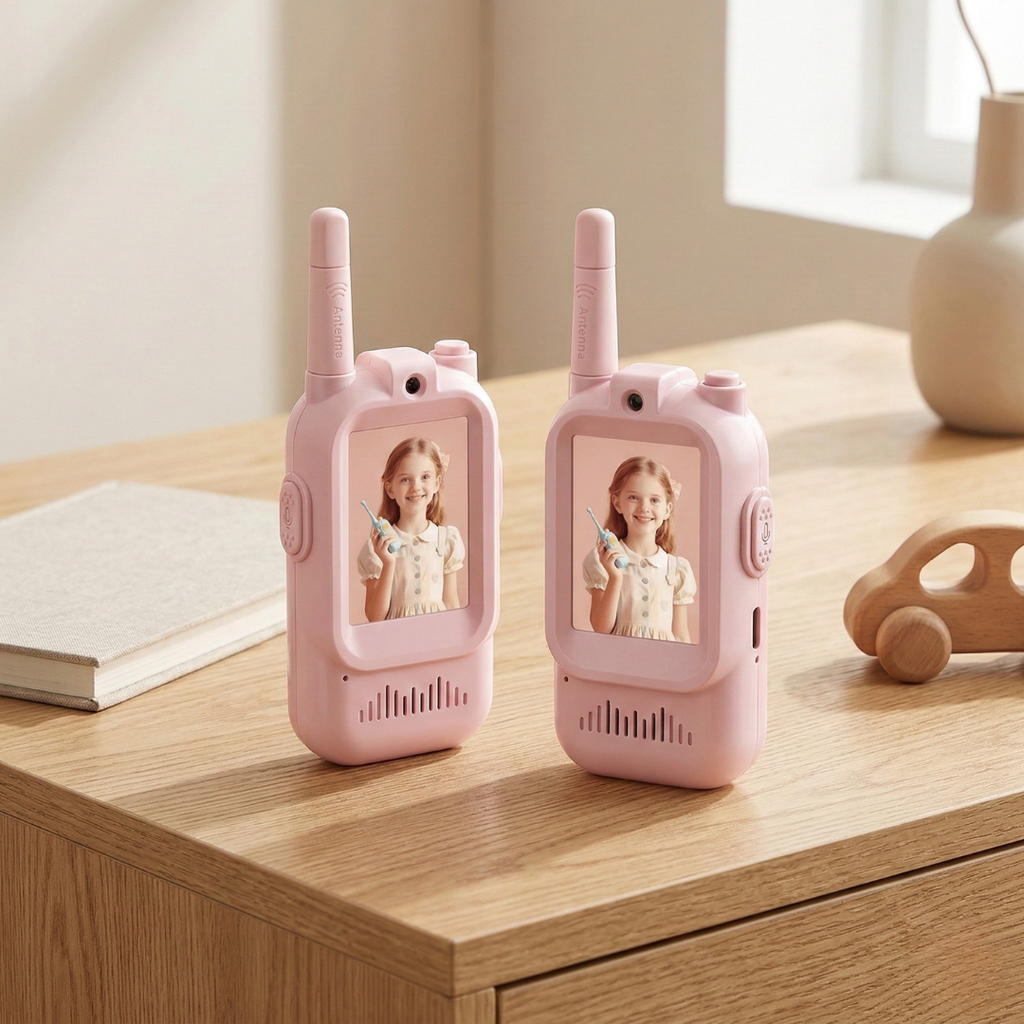 Video Walkie Talkies for Kids Ages 3 to 6 for Playtime Communication | Temsk