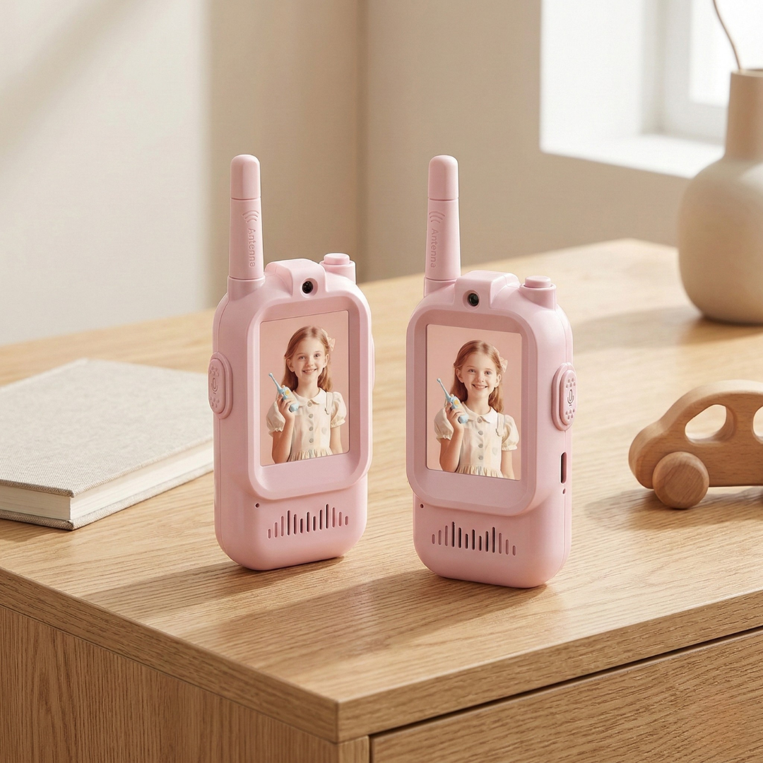 Video Walkie Talkies for Kids Ages 3 to 6 for Playtime Communication | Temsk