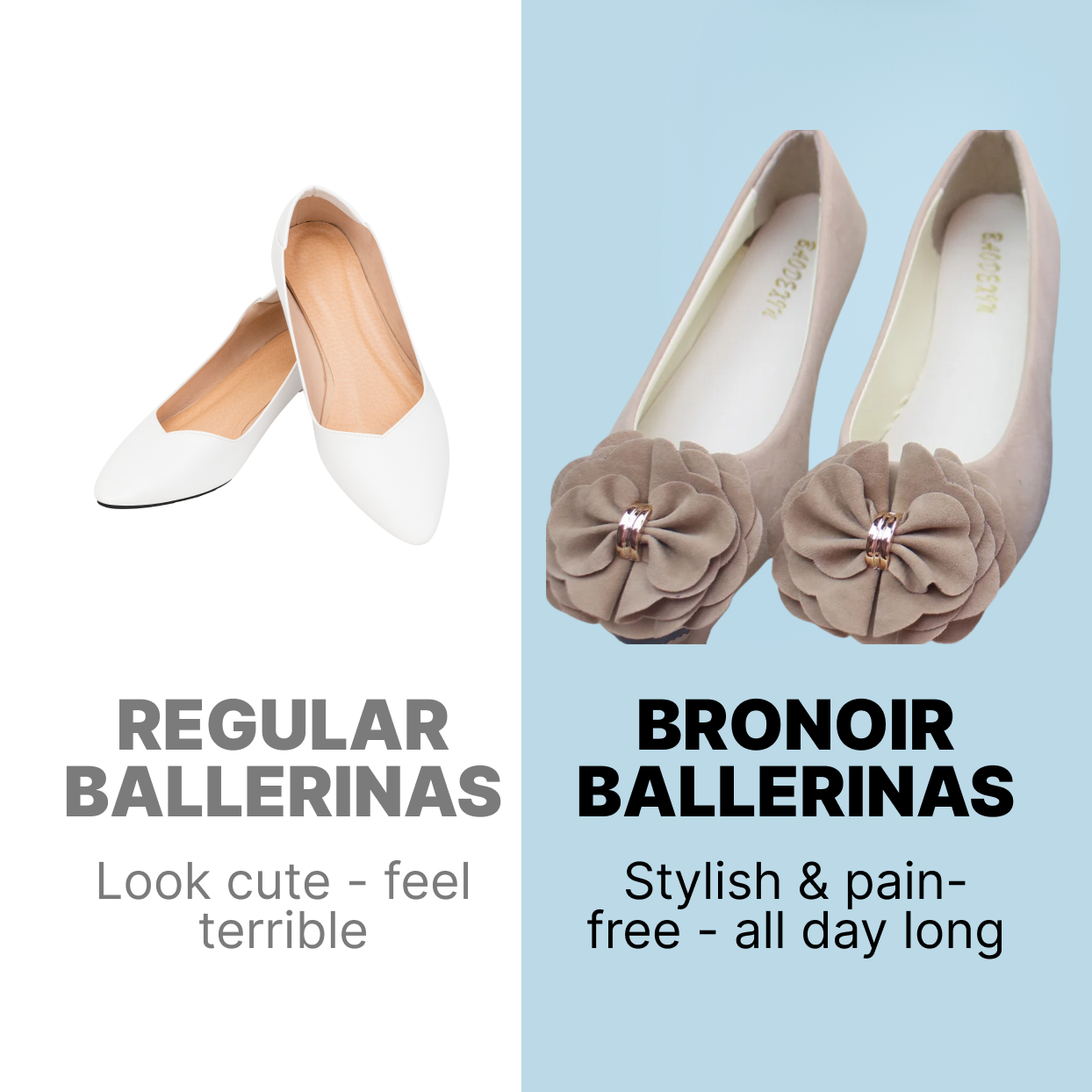 Temsk Nola Cozy - Elegant & Supportive Ballerinas for Daily Comfort