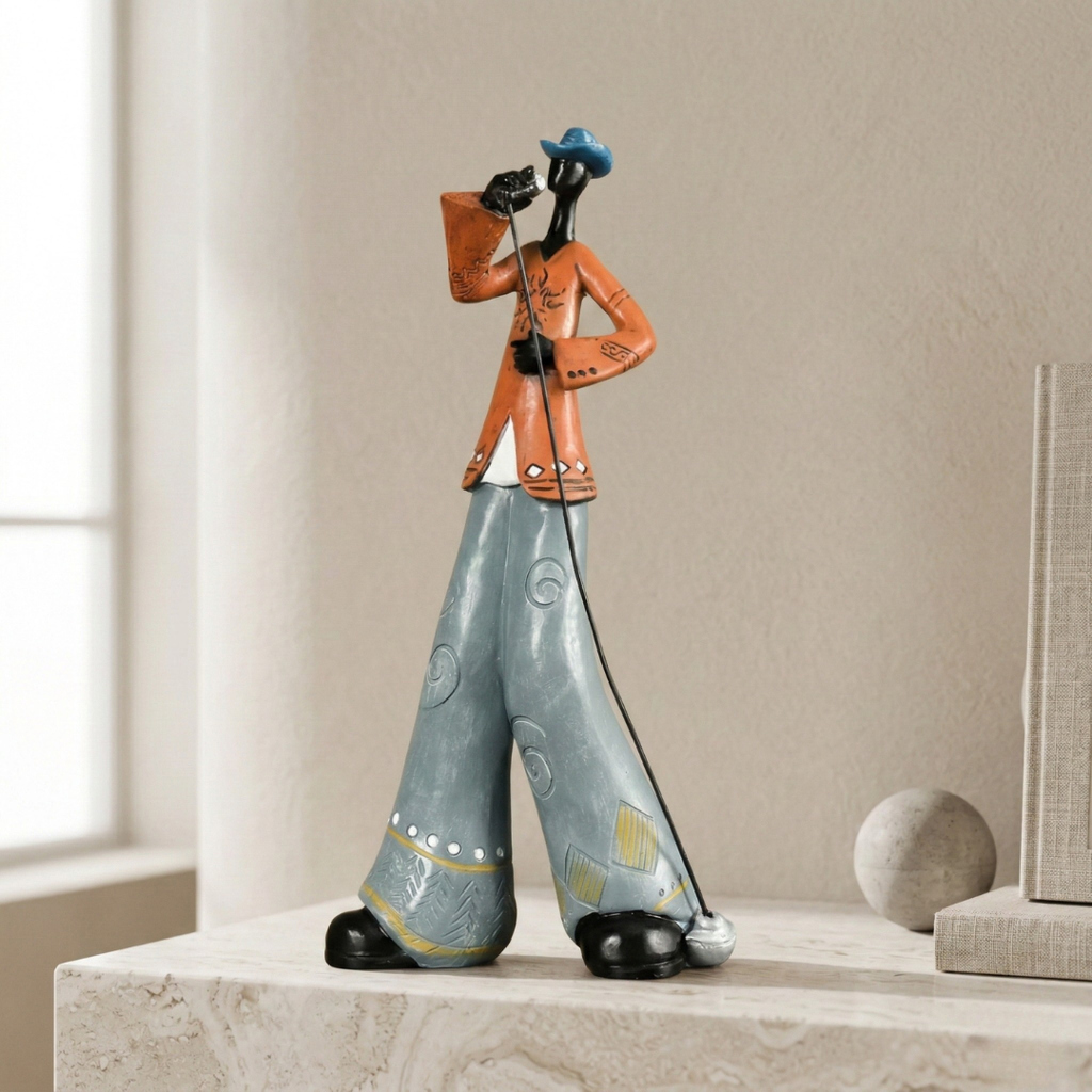 Elegant Abstract Jazz Music Resin Sculpture Figurine | Temsk